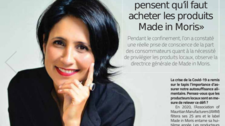 SHIRIN GUNNY: 92% des Mauriciens pensent qu'ils faut acheter les produits Made in Moris
