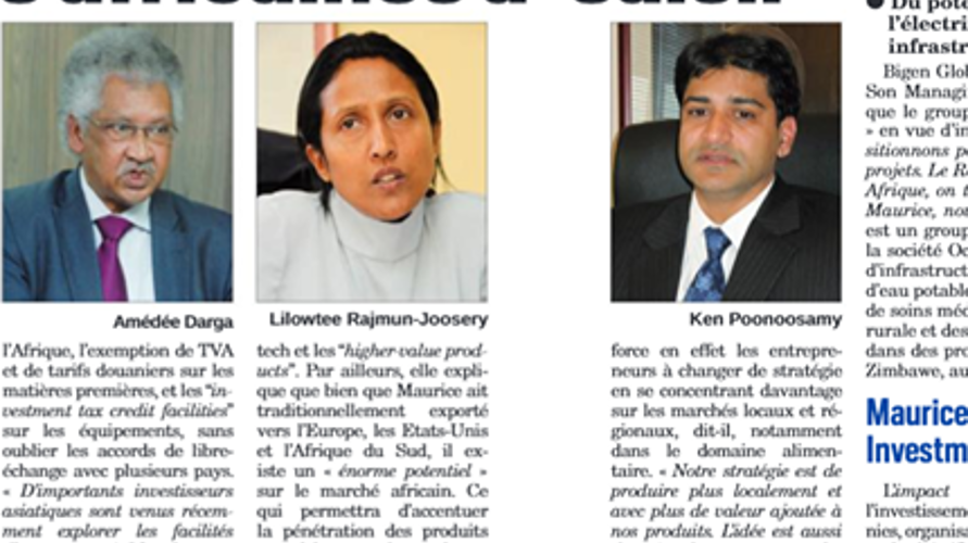 COOPERATION: De nouvelles opportunités africaines a saisir